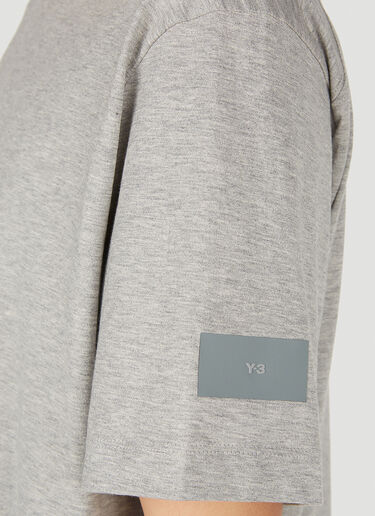 Y-3 宽松徽标贴饰 T 恤 灰色 yyy0352020
