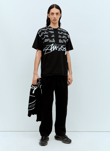 Locations T-Shirt Stüssy Locations T-Shirt Black sts0156031