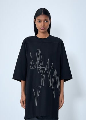 Moncler + Rick Owens Graphic Embroidered T-Shirt Black mcs0363019