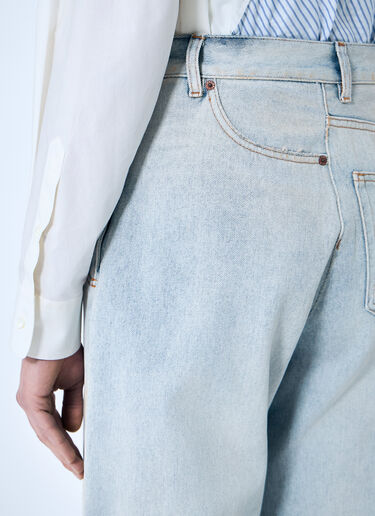 MM6 Maison Margiela 백-투-프론트 진 블루 mmm0259011