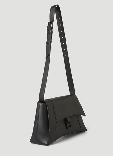 Balenciaga Hourglass Soft-Leather Small Shoulder Bag Black bal0246027