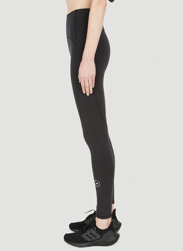 adidas by Stella McCartney Logo Print Leggings Black asm0247004