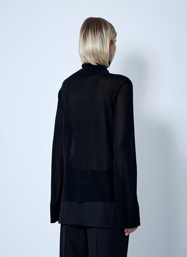 TOTEME Slit Sleeve Turtleneck Black tot0261068