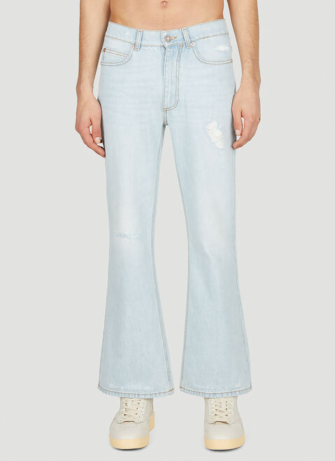 DRx x STEFAN MEIER x LN-CC Distressed Denim Jeans Green drs0350009