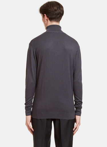 Aiezen Ribbed Roll Neck Sweater Grey aie0126002