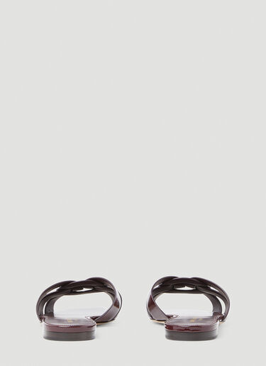 Saint Laurent Nu Pieds Sandals Burgundy sla0253073