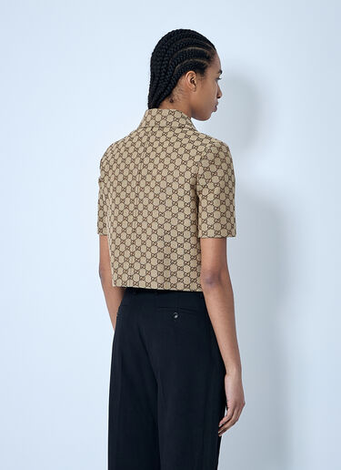 Gucci GG Canvas Jacket Brown guc0259004