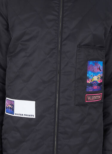 Valentino Neon Universe Quilted Jacket Black val0147001