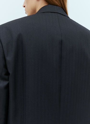 Dries Van Noten Wool Double-Breasted Blazer Black dvn0154008
