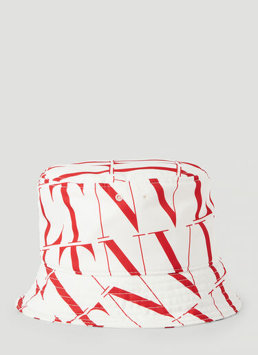 Valentino VLTN Logo Bucket Hat White val0145026