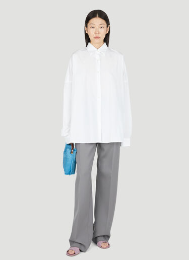 Cotton Cocoon Shirt Dries Van Noten Cotton Cocoon Shirt White dvn0254014