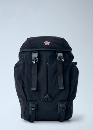 Moncler Grenoble Leather-Trim Backpack Black mog0165016