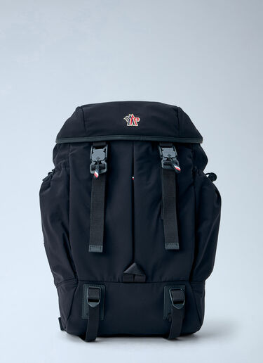LN-CC® - Moncler Grenoble: Leather-Trim Backpack - Black Moncler Grenoble Leather-Trim Backpack Black mog0165016