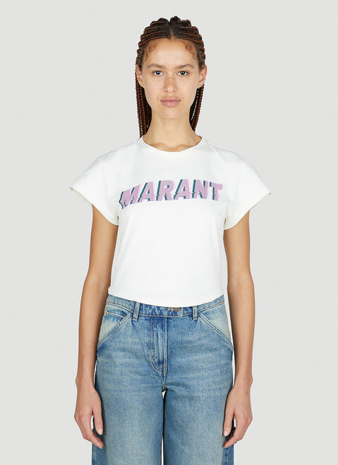 Isabel Marant Étoile Zodya T-Shirt Cream ibe0251003