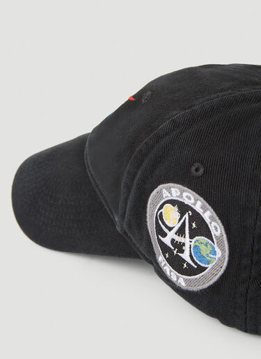 Balenciaga Logo Baseball Hat  Black bal0345014