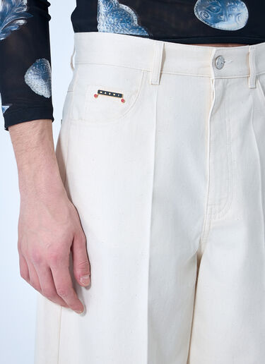 Marni Cotton Bermuda Shorts White mni0160005