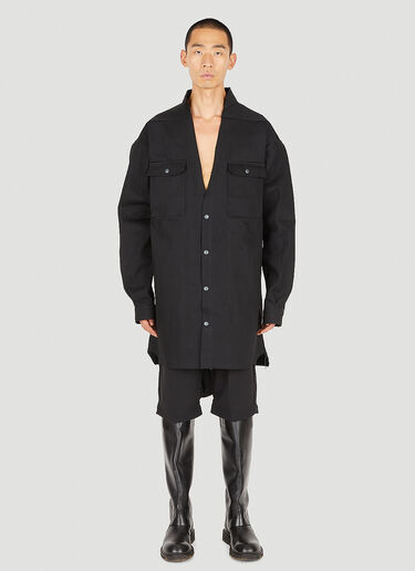 Rick Owens 오버사이즈 데님 재킷 블랙 ric0150002