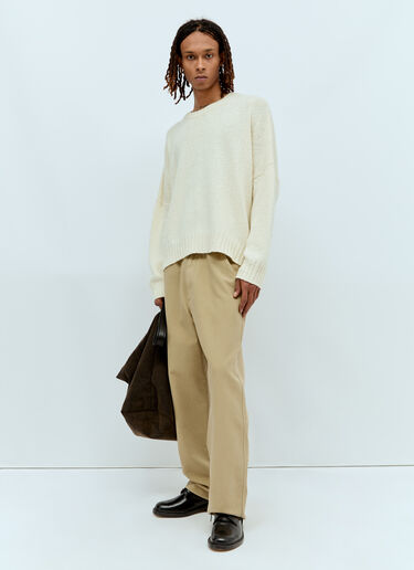 Grohl Knit Sweater The Row Grohl Knit Sweater Cream row0156011