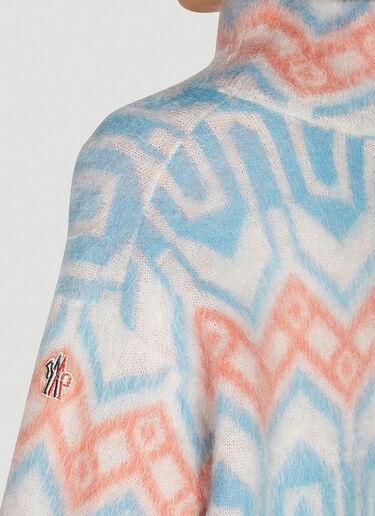 Graphic Jacquard Sweater Moncler Grenoble Graphic Jacquard Sweater Blue mog0249027