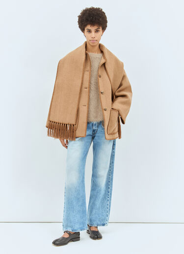 TOTEME Boxy Sweater Beige tot0258012