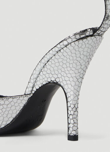 Eliza Metallic Heel Pumps BY FAR Eliza Metallic Heel Pumps Silver byf0251030