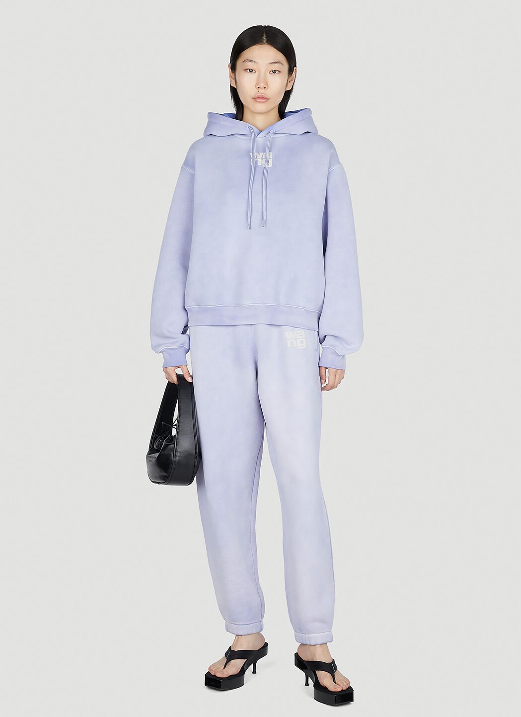 Alexander Wang Logo Print Hooded Sweatshirt LN CC