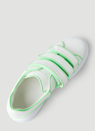 Alexander McQueen Larry Oversized Velcro Sneakers White amq0250039