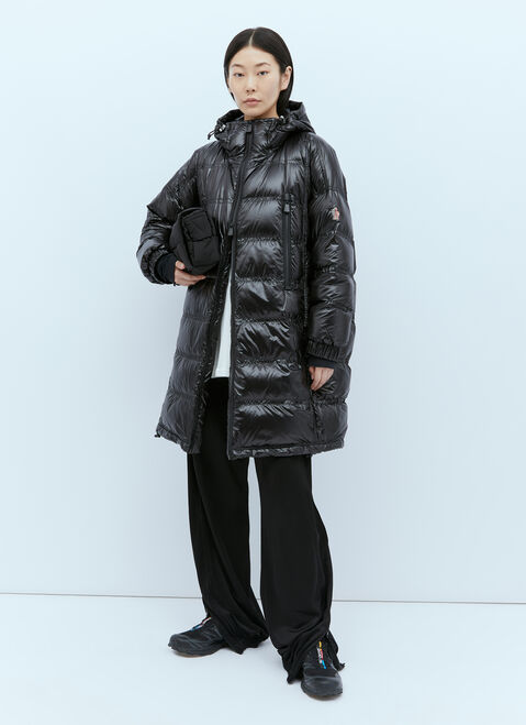 Moncler Grenoble Rochelair ロングダウンジャケット ブラック mog0253026
