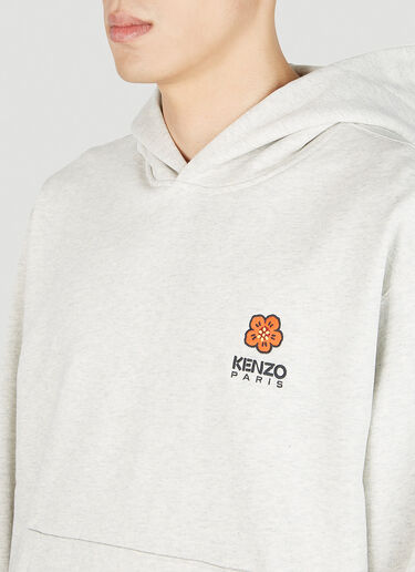 Kenzo Boke Flower Hooded Sweatshirt Grey knz0152029