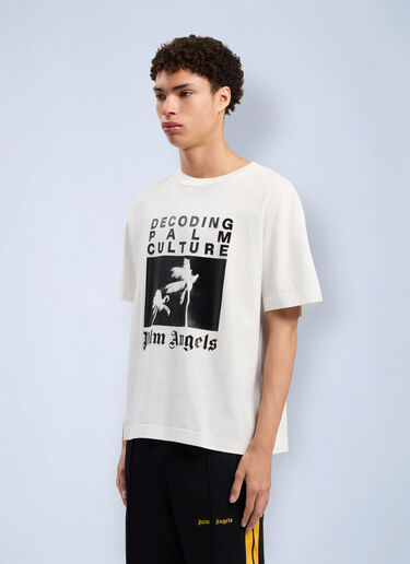 Decoding Palm Culture Regular T-Shirt Palm Angels Decoding Palm Culture Regular T-Shirt White pma0162101