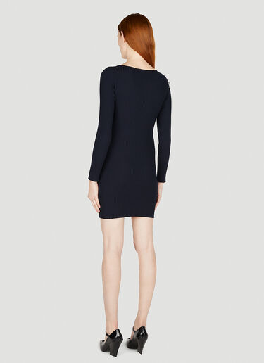 Courrèges Racer 针织迷你连衣裙 深蓝色 cou0251040