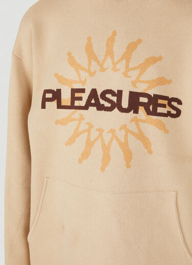 Pleasures Passion Knit Hooded Sweater Beige pls0146006