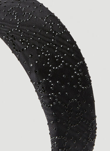 Gucci GG Crystal Headband Black guc0251152
