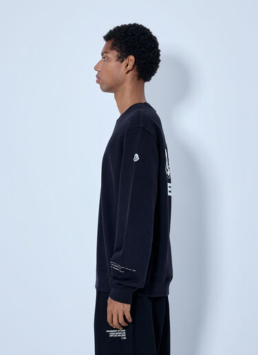 LN-CC® - Moncler x FRGMT Hiroshi Fujiwara: Logo Print Sweatshirt - Black Moncler x FRGMT Hiroshi Fujiwara Logo Print Sweatshirt Black mfr0166010