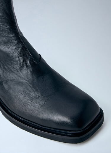 Our Legacy Daimono Zip Leather Boots Black our0164048