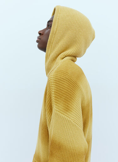 Stüssy Spray Dyed Hooded Knit Sweater Yellow sts0151005