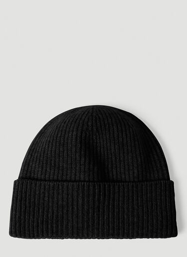 Wool And Cashmere Beanie Hat Moncler Wool And Cashmere Beanie Hat Black mon0154043