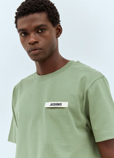 Jacquemus Le T-Shirt Gros Grain Green jac0158015
