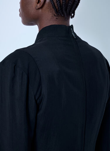 LN-CC® - LIMI Feu: Gusseted Stand Collar Blouson - Black LIMI Feu Gusseted Stand Collar Blouson Black lmf0263003