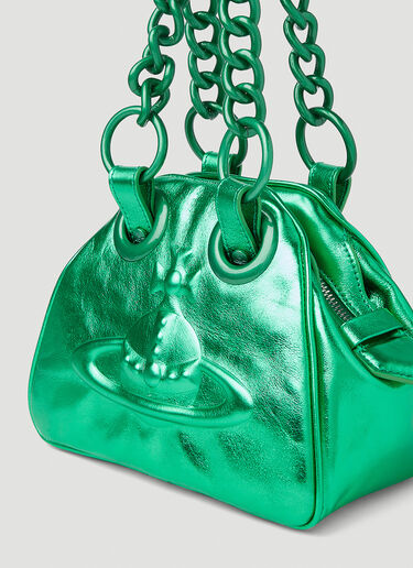 Vivienne Westwood Archive Orb Chain Shoulder Bag Green vvw0251031