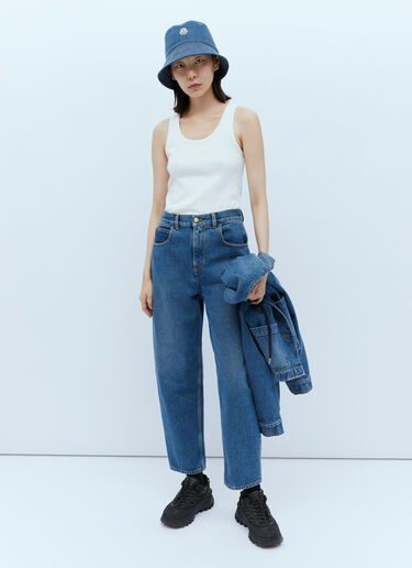Moncler Cropped Jeans Blue mon0256014