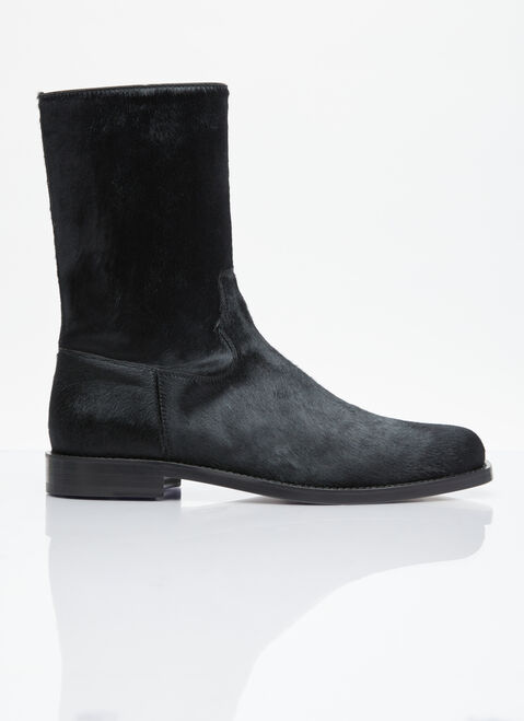 Buffalo Source x Herrensauna Ponyhair Boots Black bsh0155002