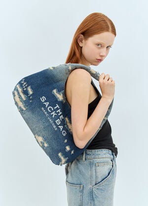 Marc Jacobs The Denim Sack Shoulder Bag Blue mcj0258001