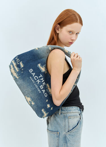 Marc Jacobs The Denim Sack Shoulder Bag Blue mcj0258001