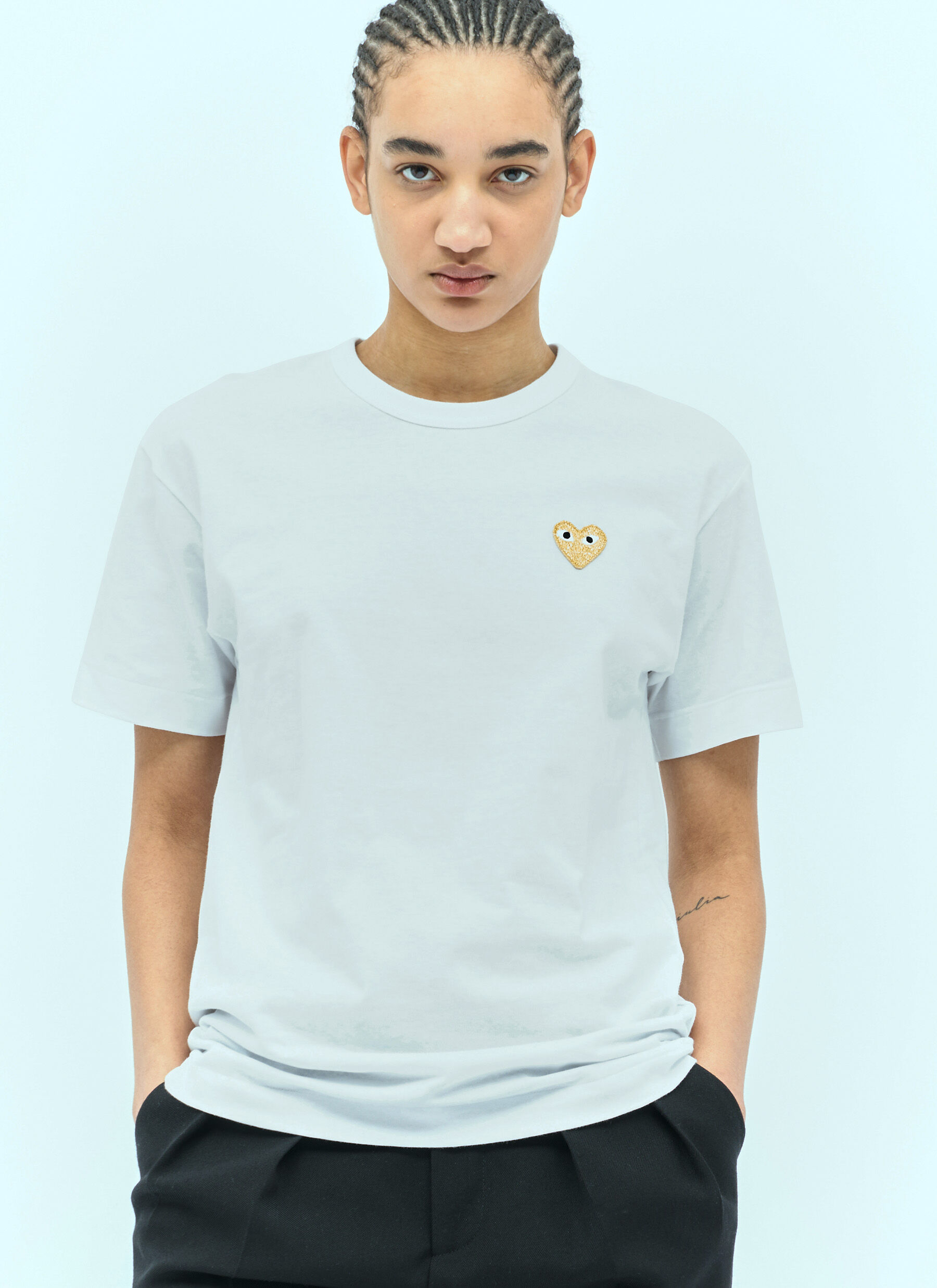 Jean Paul Gaultier Logo Patch T-Shirt White jpg0256013