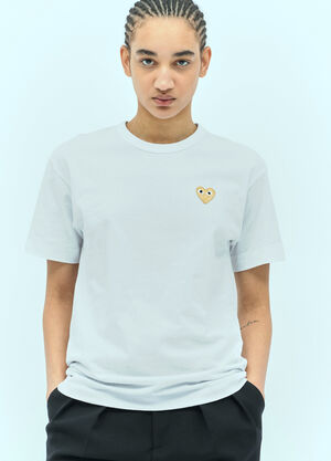 Comme Des Garçons PLAY Logo Patch T-Shirt White cpl0355018