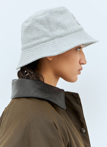 Miu Miu Logo Patch Bucket Hat Grey miu0258049