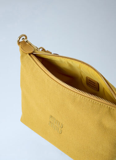 Miu Miu Gabardine Pouch Yellow miu0264028
