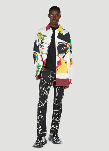 Honey Fucking Dijon Basquiat Overshirt White hdj0352017