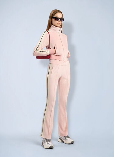 Palm Angels Logo Flare Chenille Track Pants Pink pma0264232